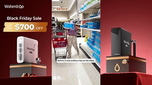 螺 Save up to $700 on RO systems – the lowest prices of the year.  Black Friday: Get gifts with purchase & more rewards on offer.  Experience the gold standard in home water purification tech.  Enjoy better health and taste with purified water in your home.  Reduce lead, PFAS, chlorine, heavy metals, and more contaminants.  High pure-to-drain ratios save water and reduce plastic waste. | Waterdrop Filter | Facebook
