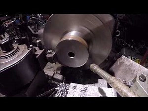 Turning an English Wheel die using the tracer attachment