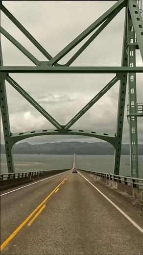 Astoria-Megler Bridge is like a Rollercoaster for Cars Oregon to Washington over the Columbia River