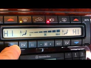 How do you reset the air conditioning system of the Mercedes E-Class?