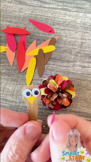 Pinecone Turkey Craft 🦃 | Easy Fall & Thanksgiving Craft for Kids