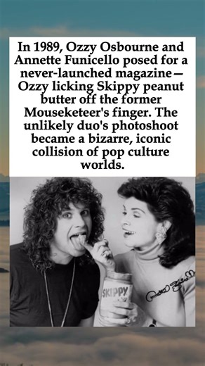1989: Ozzy Osbourne and Annette Funicello's Wild Peanut Butter Photoshoot—Heavy Metal Meets....