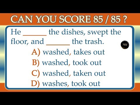 🎯85 Quality Quiz Questions & Answers | English Grammar Multiple Choice Questions (MCQs)|No.1 Quality