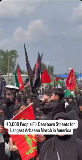 40,000 Muslims filled the streets of Dearborn, Michigan on Saturday for the largest Arbaeen march in America. | David J Harris Jr.