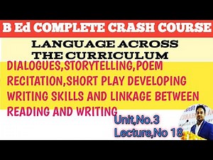 Dialogues Storytelling poem recitation short play developing writing skills and linkage between r
