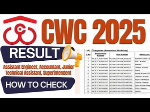cwc result 2025 | how to check cwc result 2025 | central warehousing corporation result 2025