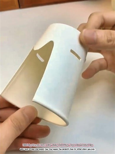 DIY Cup Penguin Toy | 1 Cup, String Pull Wings, Paper Craft Animal Toy
