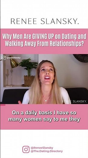 Why Are Men Giving Up On Dating ?!
