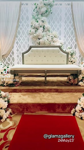 25May23’ Nude Wedding Dais is some of the most beautiful decoration options for brides to consider. Tell us your preference & we’ll make it happen. All at Glamz Gallery. | Glamz Gallery