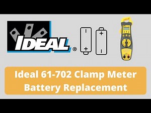 Ideal 61-702 Clamp Meter Battery Replacement - 60 Seconds or Less - Simple, Easy, Fast
