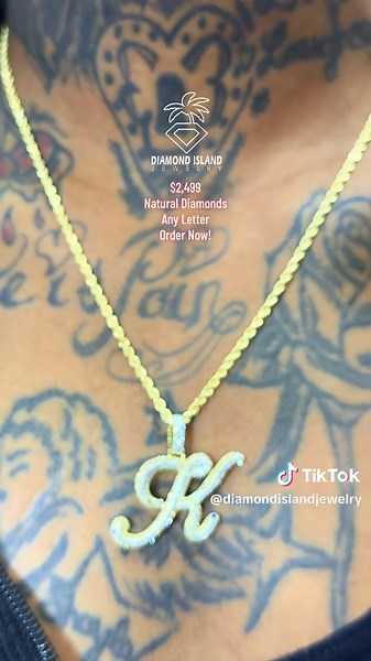 Order Your Natural Diamond Initial Today!!! #diamondislandjewelry #diamond #customjewelry #detroit #jewelrybusiness