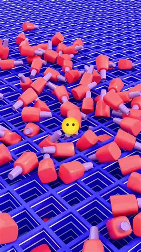 Dice Roll on Checkerboard 2 💙#knightcube #Satisfying