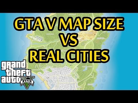 GTA 5 Map Size Compared to Real Life Cities Across the World! (GTA V)