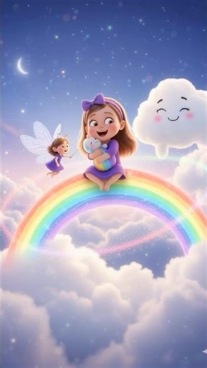 Rainbow Dream🌈 #kidsstory #fairytalesinhindi #pixarstyle #IndianKids #ai #cute#dream