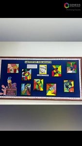 Grade: CBSE 3 As part of their visual arts lesson, students explored the fascinating art form of Cubism, inspired by the works of Pablo Picasso. They learned about the key elements of Cubism, such as breaking objects into geometric shapes, using multiple perspectives, and experimenting with abstraction. Using their imagination, they applied these concepts to transform basic shapes into creative masterpieces, enhancing their understanding of composition, form, and artistic expression. #genesisglo