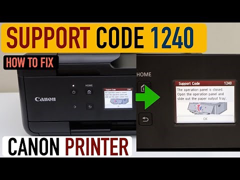 Canon Support Code 1240 - How To Fix?