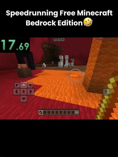 MINECRAFT BEDROCK FREE EDITION SPEEDRUN FWR(0:40) #minecraft