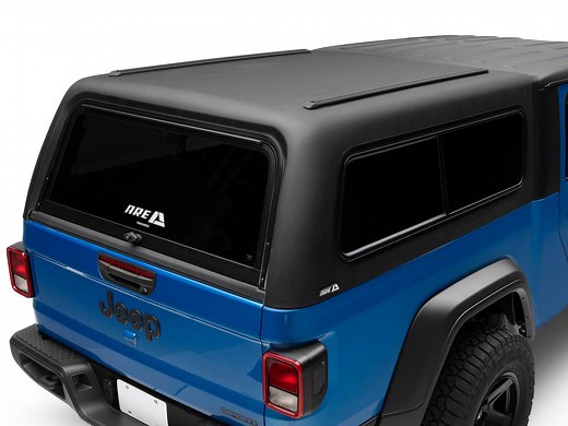 A.R.E. Jeep Gladiator CX Classic Bed Cap; Matte Black Line-X JPGLADCXCLOTR (20-26 Jeep Gladiator JT) - Free Shipping