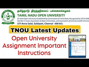 TNOU -How To Write Open University Assignment Important Instructions 👍