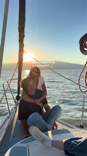 Engagement Photoshoot on a Sailboat in Utah | Wedding Inspiration