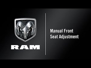 Manual Front Seat Adjustments | How To | 2020 Ram ProMaster