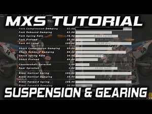 MX Simulator Tutorial - Setups: Suspension and Gearing