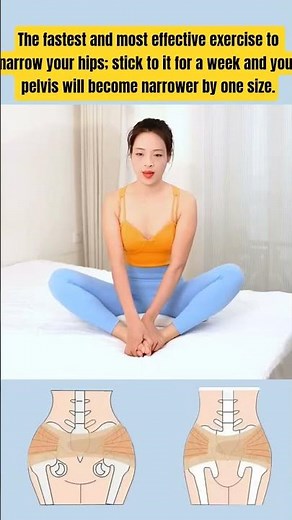 Fast Hip Narrowing Exercise | Improve Hip Line in 7 Days 🔥 #HipWorkout #BodyShaping