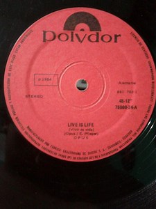 Opus – Live Is Life = Vivir Es Vida (1984, Vinyl)