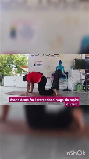 International Yoga therapist - Student Asana demo