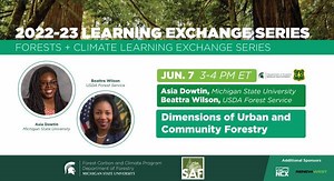 2022-23 Forests and Climate Learning Exchange Series: Dimensions of Urban and Community Forestry
