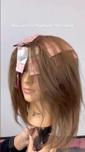 The Perfect Natural Foil Highlight Placement Tutorial #naturalhighlights