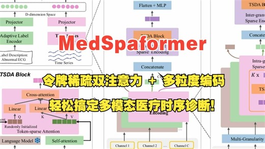 AAAI2026 |MedSpaformer：令牌稀疏双注意力 + 多粒度编码，轻松搞定多模态医疗时序诊断！