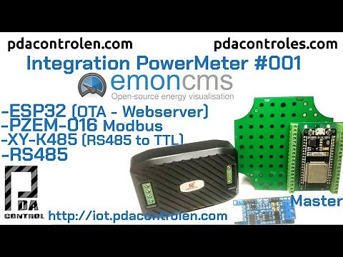 #ESP32 and PZEM-016 #Modbus RTU To my #Emoncms #001: PDAControl