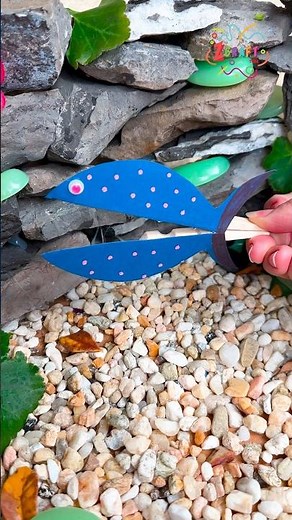 DIY Paper Moving Fish Craft for Kids 🎣 | Fun & Easy Craft Tutorial #diy #craft #craftyfun #kids