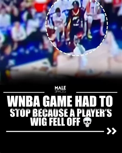 Male Spaces on Instagram: "The WNBA had to pause a game because a player’s wig fell off 😂"