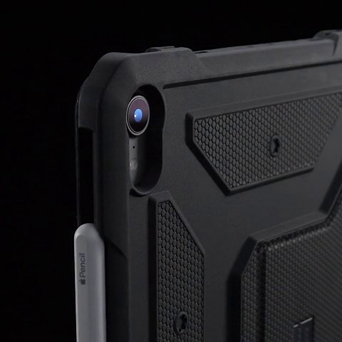 URBAN ARMOR GEAR UAG Designed for iPad 10.2 Case Black, 9th Generation 2021, 8th Gen 2020, Rugged Heavy Duty Protective Durable Folio Cover & Kick Stand, w/Pencil Stylus Holder, Metropolis Series