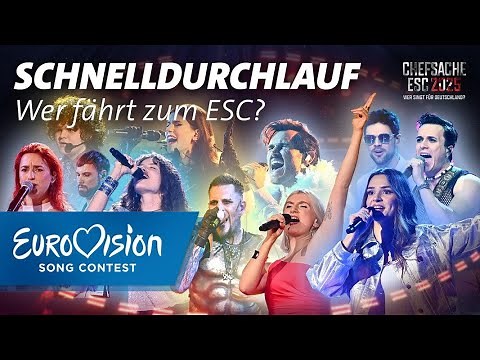 Chefsache ESC 2025: Diese Acts stehen im Finale | Schnelldurchlauf | Eurovision Song Contest | NDR
