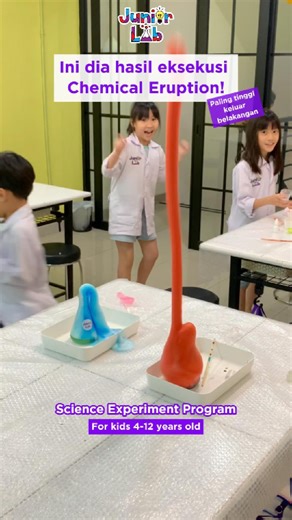 Learning Science the fun way! | Grab your lab coat, things are about to get messy and exciting! Bukan cuma 1 atau 2, tapi 3 chemical experiments siap di-explore bulan... | Instagram