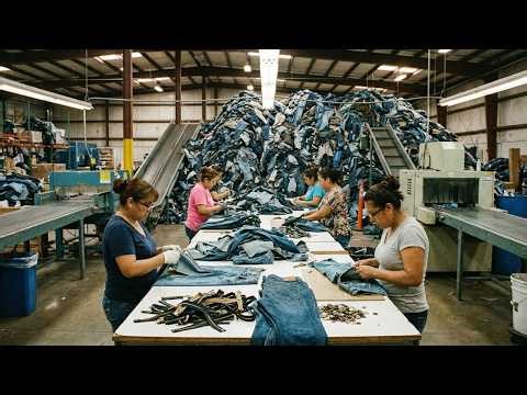 How Old Jeans Are Recycled Into New Cotton Yarn (Full Process)