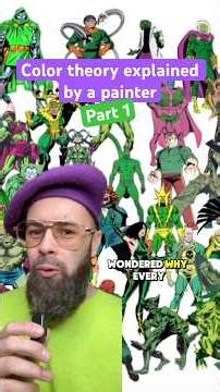 The reason why purple, green & orange is delegated to the villains #color #colortheory #villain