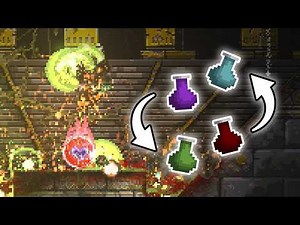 Noita But Taking Damage Changes A Random Material (33 Orbs)