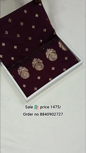 latest fancy banarasi silk saree || party wedding saree 🎁 #saree #available