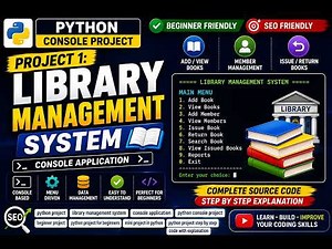 Library Management System in Python #python #coding #programming #project #viralvideo #video #viral