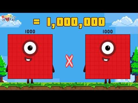 NUMBERBLOCKS MULTIPLICATION OF TWO BIG NUMBERS | MULTIPLY 2 SAME NUMBERS | COLORART_ID