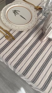 Striped Cotton Linen Table Runner - Heavyweight Rustic Farmhouse Decor - Perfect for Dining Table & Kitchen Island - Etsy