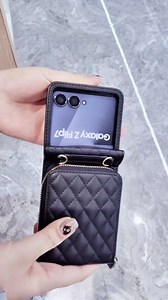 for Samsung Galaxy Z Flip 7 Case with Card Holder with 8-Card Slots Wallet Case with Detachable Strap Crossbody Lanyard Soft PU Leather for Women- White