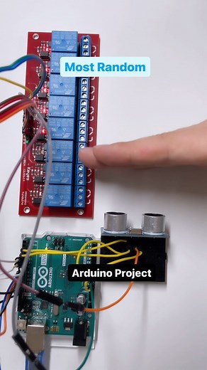 arduiNote on Instagram: "Best Distance Sensor DIY Project with Arduino and Relais Shield #arduino #electrician #electronics #diy #engineering #viral"