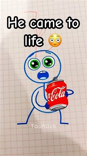 Blue Sprunki Drinks Cola 😳