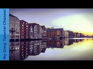 Landschaftsfoto bearbeiten: Blau- und Lilastich - mit Gimp 2.9