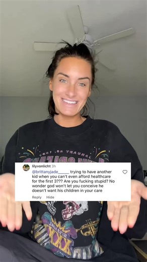 Brittany Jade Szabo on Instagram: "See now @lilyvonlicht , I’m not one of those creators that just “ignores the haters” so if you got time to comment, I def got time to reply back. My purpose for this video is to educate you on the difference between health insurance & healthcare. Something you felt the need to call me “f’n stupid” over. I hope next time, you’ll think twice before commenting on someone’s 1. God, 2. Children or 3. Unborn child. Sincerely, a very hormonal pregnant woman that’s bee